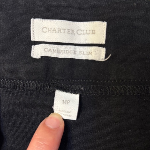 Charter Club Black Ankle Pants - Picture 3 of 3